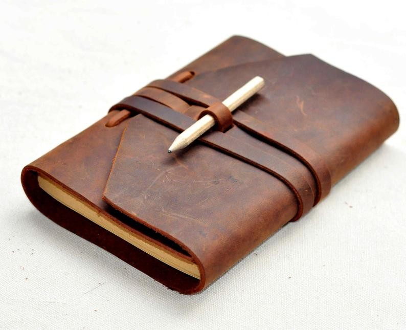 Exquisite Legacy Leather Bound Travel Journal 400 Pages Gift Box Packaging