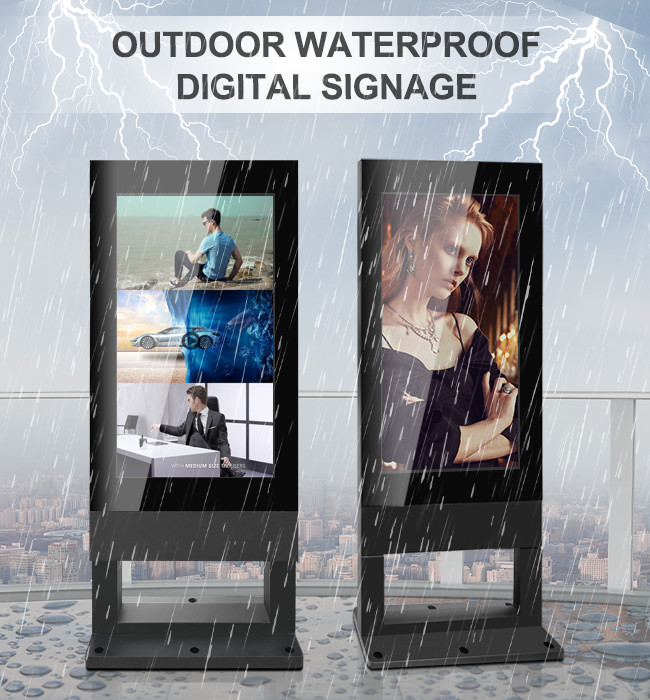 55" Outdoor Lcd Screen 4K Resolution Waterproof IP55 IP65