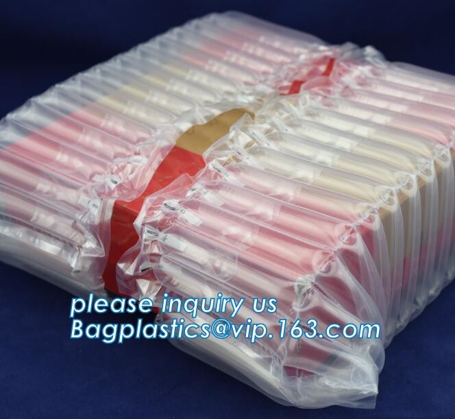 Anti-Shock Reusable Plastic PVC Inflatable Bubble Liner Protective Pac Red Wine Bags Protector For Fragile bagease pack