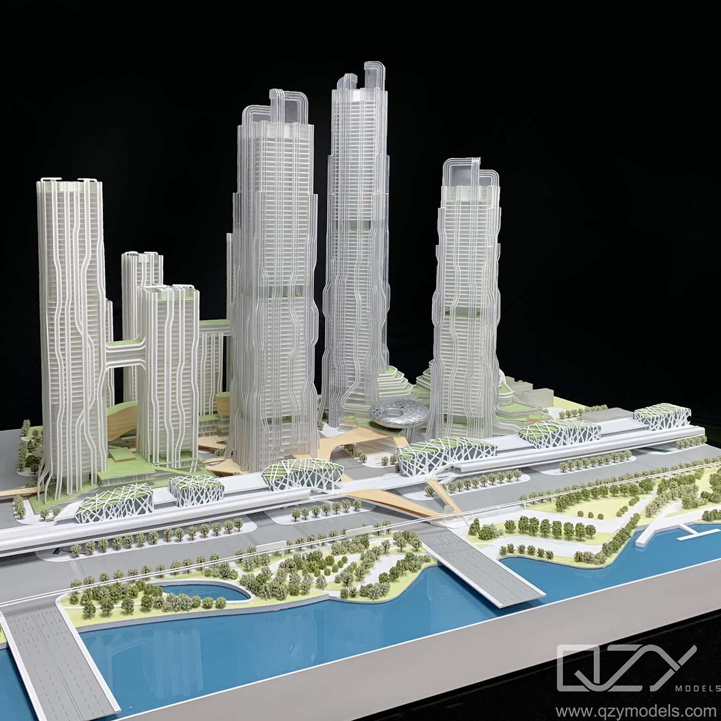 Shang'chu CAUPD 1/500 Guangzhou Haizhu Innovation Bay Lijiao Core Area Urban Design Model