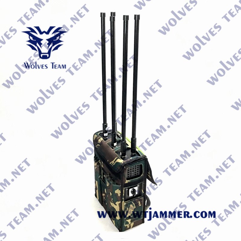 Durable VIP Protection Security Backpack Jammer High Power GPS WIFI5.8G Drone Signal Jammer
