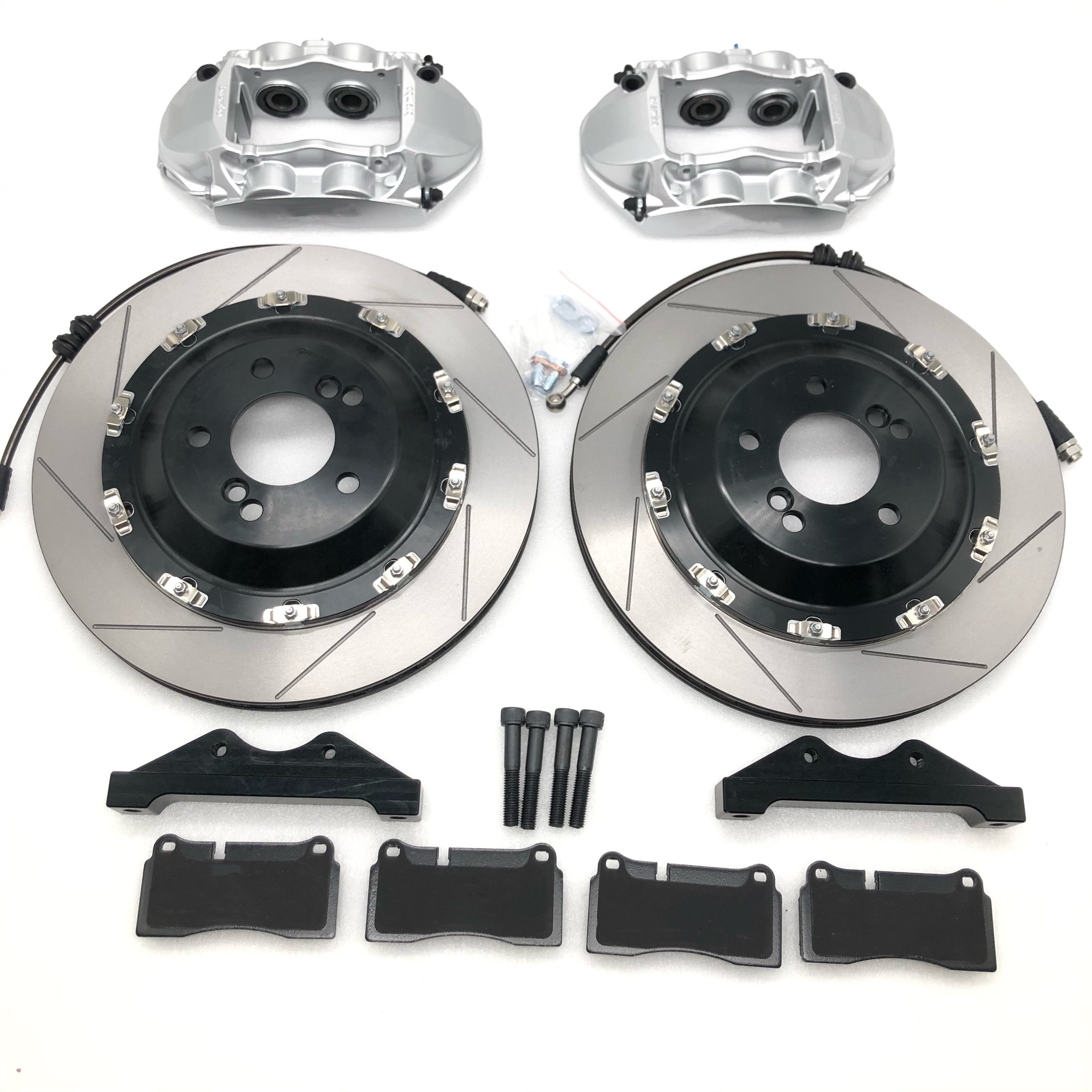 Jekit Sliver Brake Caliper 355x28mm Iron Rotor 4 Pots Brake Kit