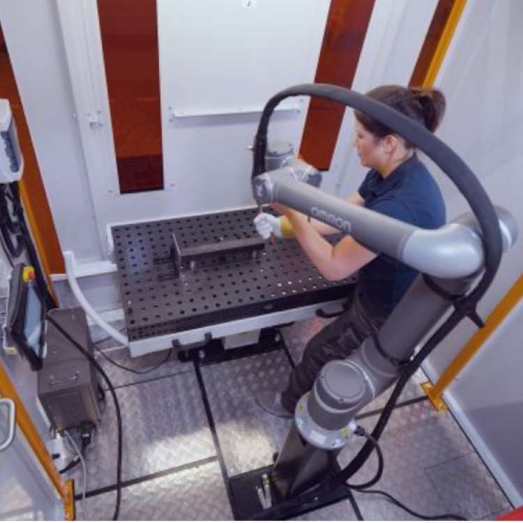 Welding Robot Arm OMRON TM12 With 6 Axis Robotic Arm Used For Welding As Collaborative Robot