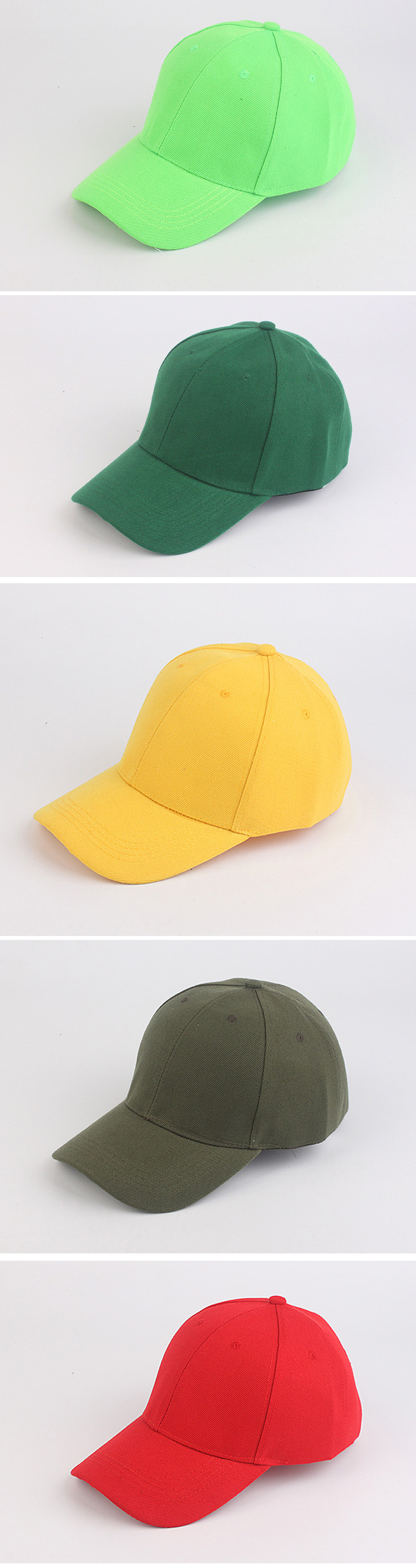 Cotton Polyester Unisex Baseball Caps for advertising promotion