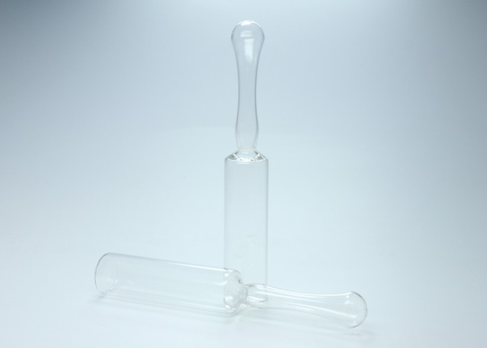 10ml Transparent Empty Glass Ampoules ISO Type D Standard Color Dot And Ring Style