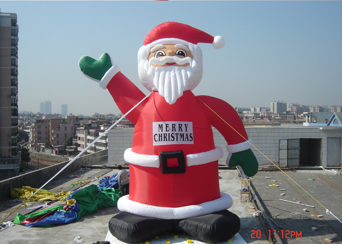 Giant Christmas Fashionable Christmas Giant Outdoor Inflatable Santa For Advertising