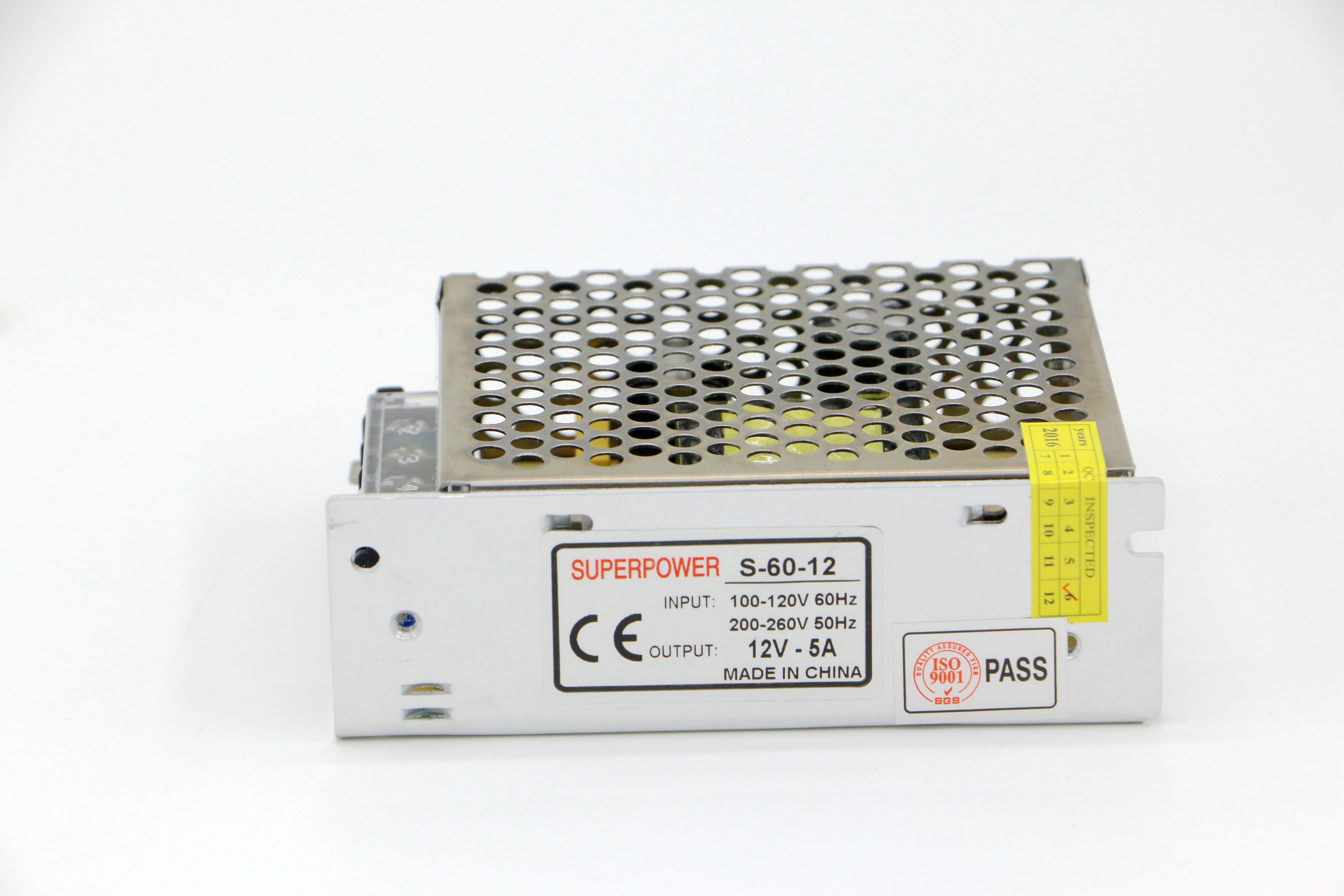 3D Printer Driver 12V5A60W single output SMPS with CE DC12V60W full watt Iron Case for LED Lighting Factory Outlet