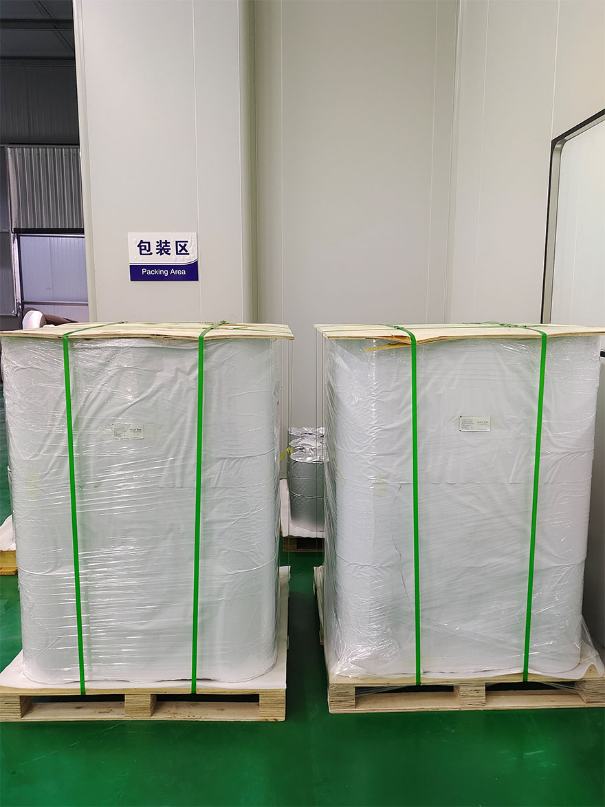 Pulping Type Mechanical Pulp Aluminum Foil Film Rolls for 75% Alcohol Pad Packaging