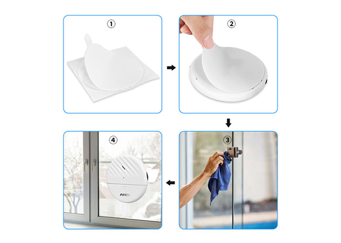 Ariza Wireless Vibration Security Alarm Simple Peel For Window