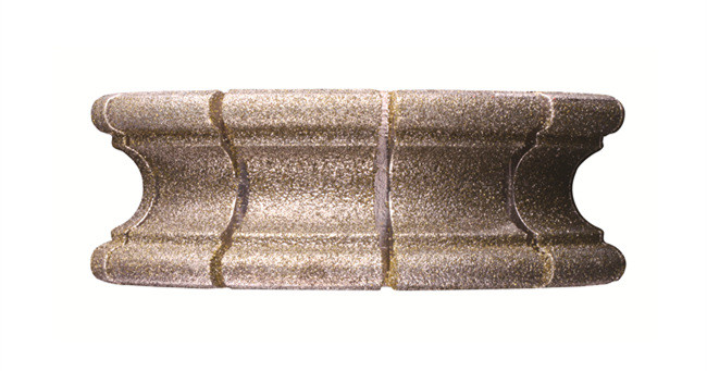 Silver Slotting Electroplated Bullnose Grinding Wheel 35mm