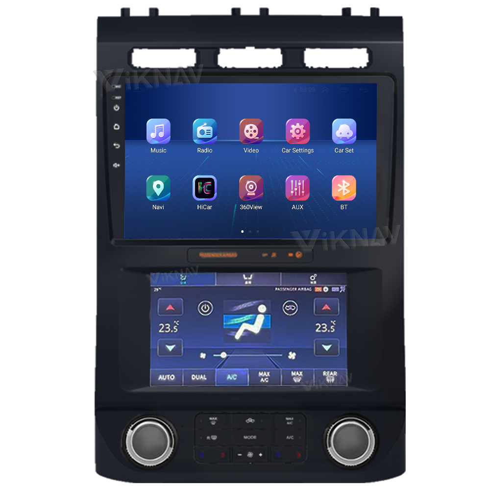 8 Core Ford F150 Android Car Radio With AC Screen Car Climate Control