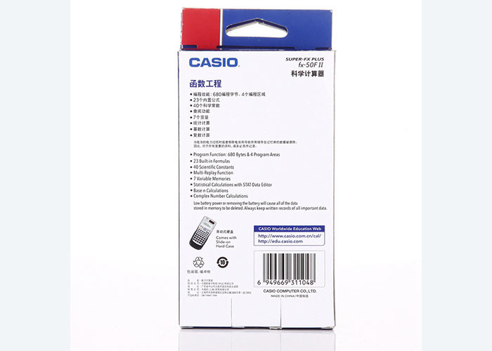 For Casio fx-50FII Engineering Survey Mapping Calculator Function programming computer FX-50F II PLUS