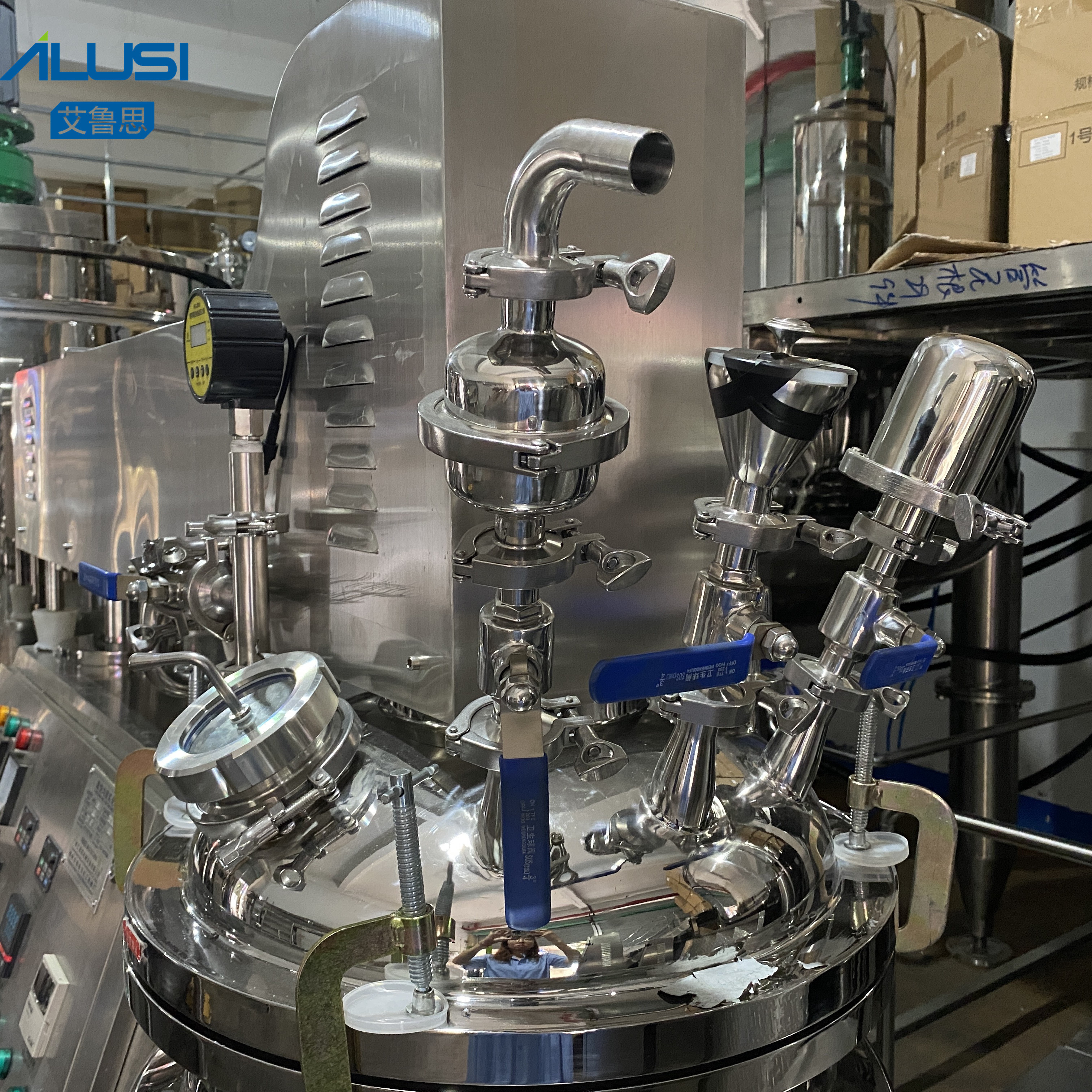 Small Capacity Toothpaste Making Machine Emulsifier Homogenizer Mixing Machine