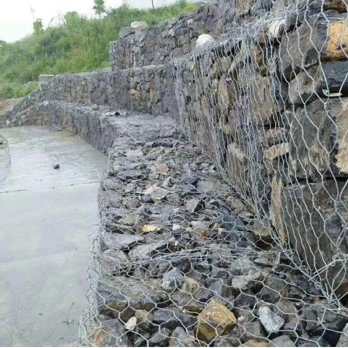 Water Project Stone Gabion Basket Rock Retaining Wall Gabion Wall Cages 8x10cm Hole