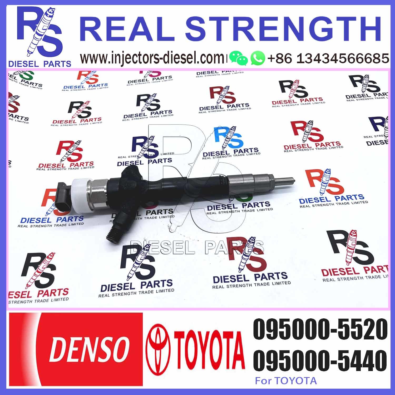 New diesel fuel injector 095000-5520 For TO-YOTA HILUX 2KD-FTV 23670-0L010