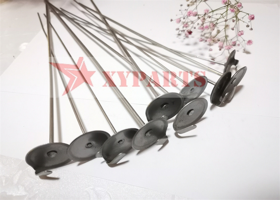 14ga Stainless Steel Lacing Anchors Hooks Washers For Thermal Insulation