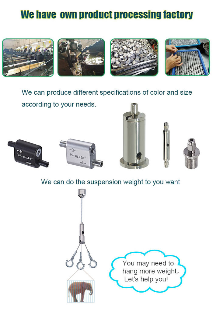 SGS Designed Cable Lighting Suspension Kits For Led Decorated Ceiling Lights