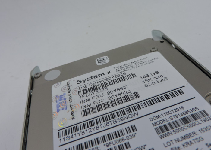 IBM Hard Disk 90Y8926 90Y8927 146G 15K SAS 6G FOR 3650M4 3500M4 1 year warranty