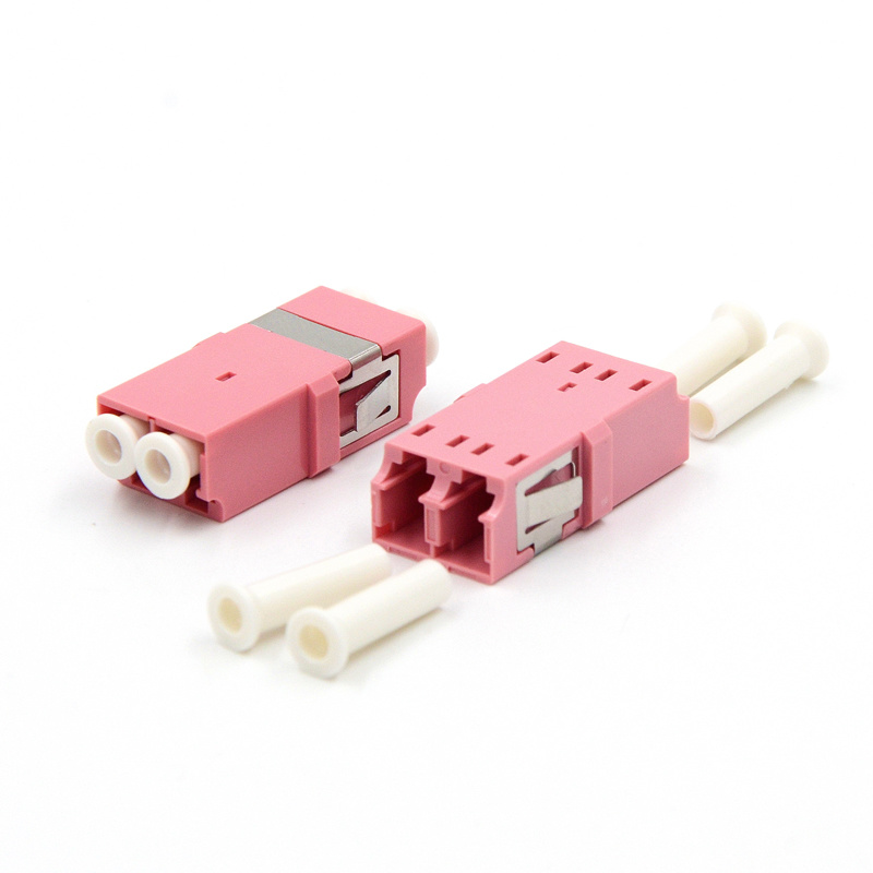 OEM&ODM Manufacturer FTTH Optical Fiber LC Upc Multimode Om4 Duplex Coupler Fiber Optic Adapter