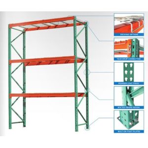 Teardrop Pallet ASRS Racking System MHS Safety Welded Bolted