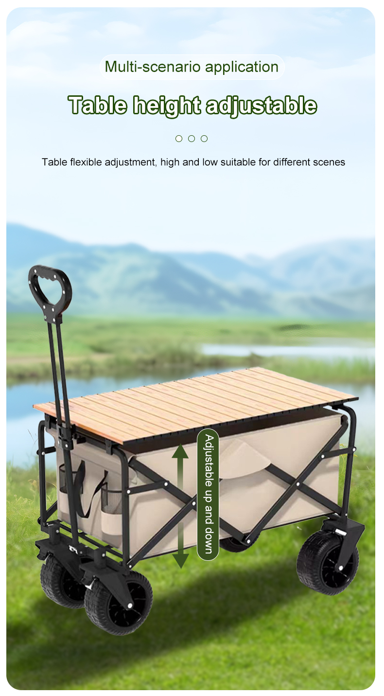Qingdao Port Loading Outdoor Wagon for Beach Sports and Picnics Collapsible Design