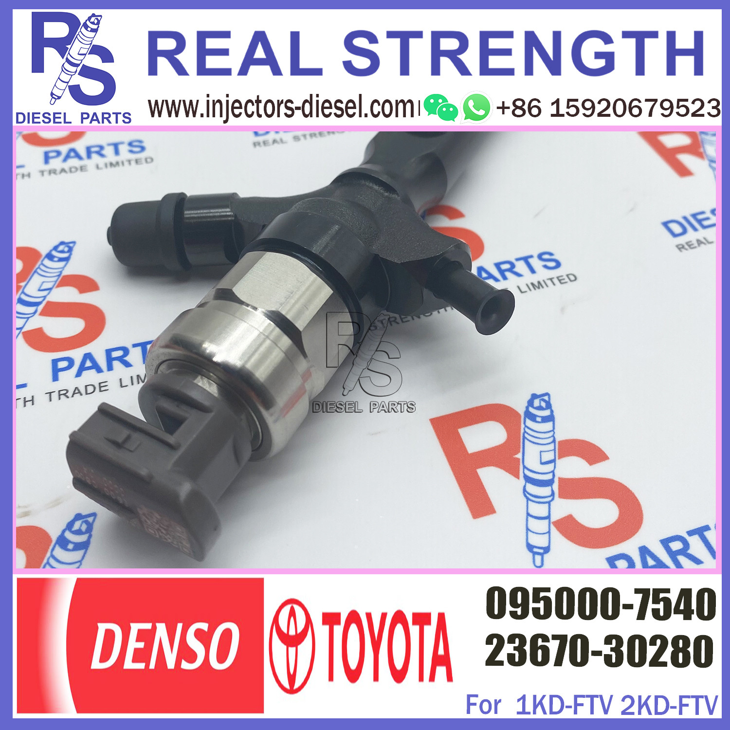 Common Rail Diesel Injector 23670-09330 095000-7540 095000-7542 095000-7543 095000-7544 095000-7545 For Toyota Hilux