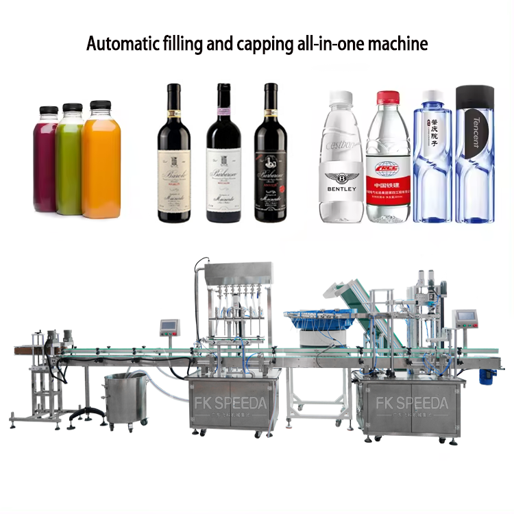 6 Heads Linear Plastic Glass Bottle Carbonated Drink Liquid Filling Machine Line 50 Hz