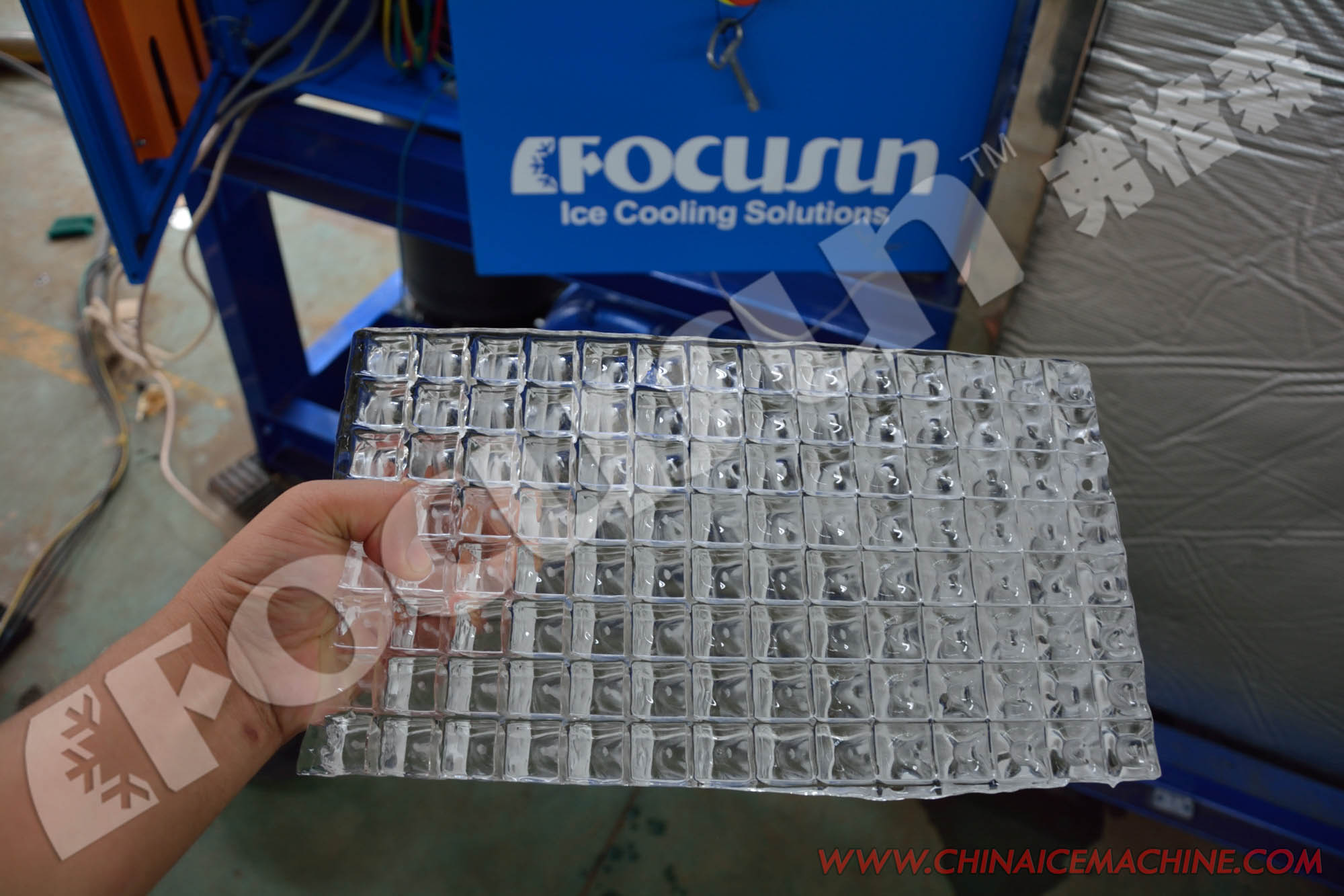 10T Cube Ice Machine with Bitzer Compressor Industrial & Commercial Big Capacity ice cube machine