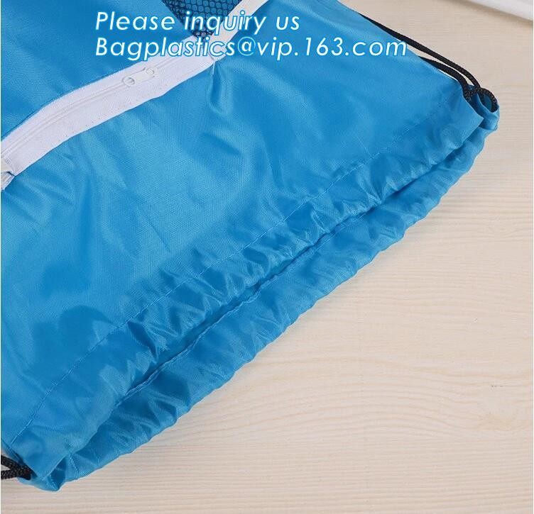 Promotion Custom Eco Friendly Sublimation Polyester Folding Shopping Bag,Promotional Sports Gym Sack Polyester Drawstrin