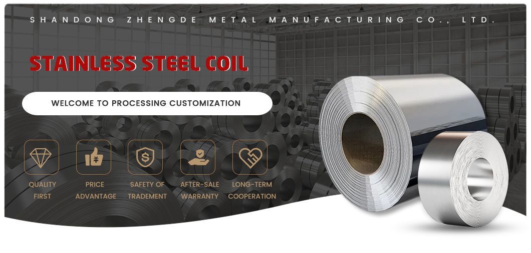 Chinese Trusted Supplier 201 301 304 316 409 410 430 2205 2507 2906 2b/Ba/No. 4/8K/ Mirror/Embossed/Checkered/Anti Prin Stainless Steel Coil