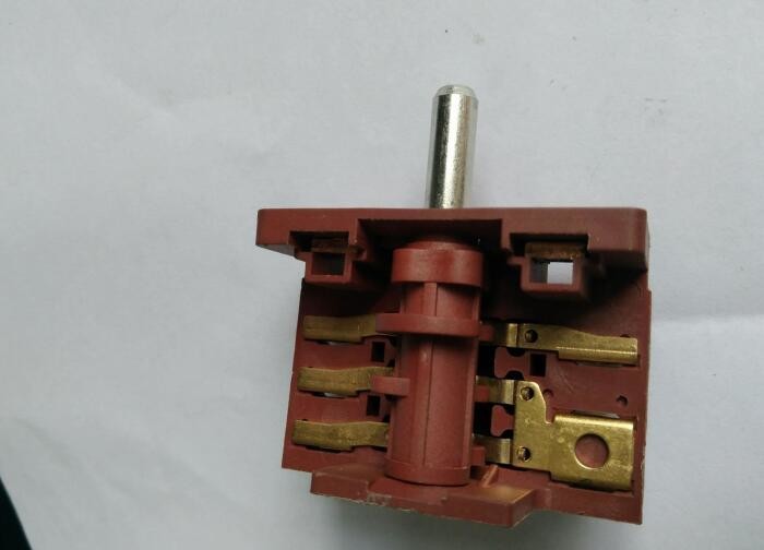 Metal Shafts Oven Rotary Switch Brass Terminals Pa66 16A 10,000CYCLES
