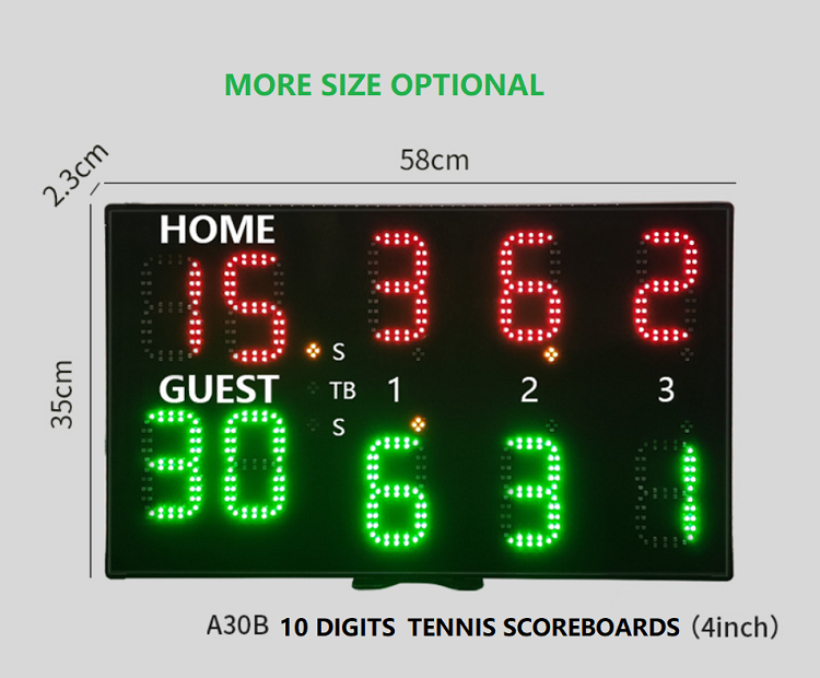 Wireless Remote Control Led Score Board Indoor 24 Second Shot Clock Basketball Electronic Snooker Cricket Soccer Scoreboard SDK