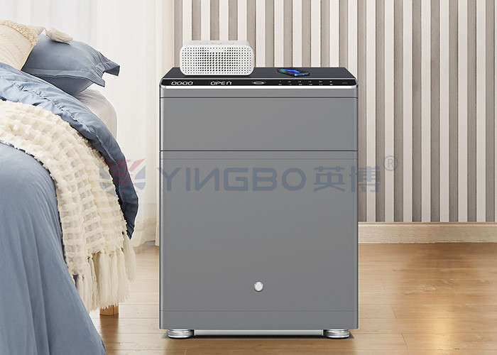 Double Alarm Auto Open Smart Safe Box With Fingerprint Lock