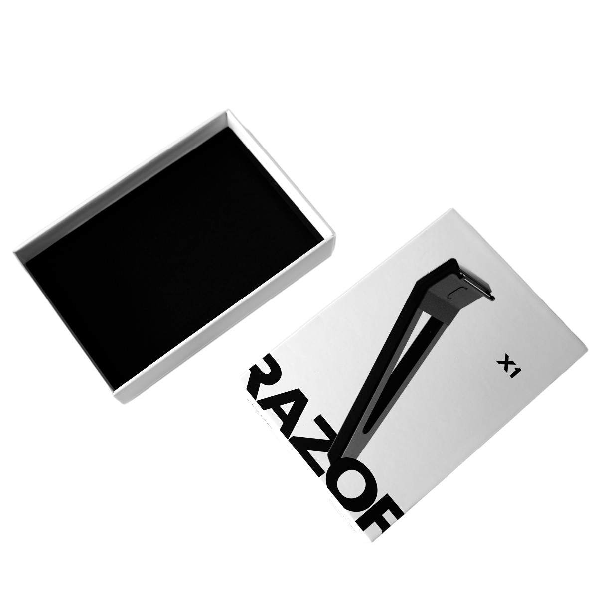 Razor Packaging Lid And Base Box With Foam Tray Custom Size