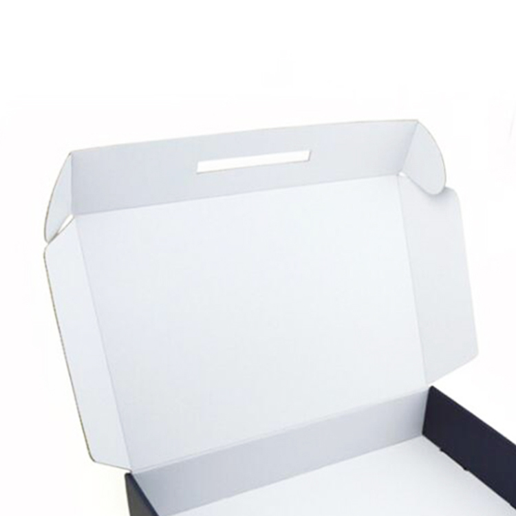 Protective Matte Black Corrugated Shipping Boxes with Lid UV Coating