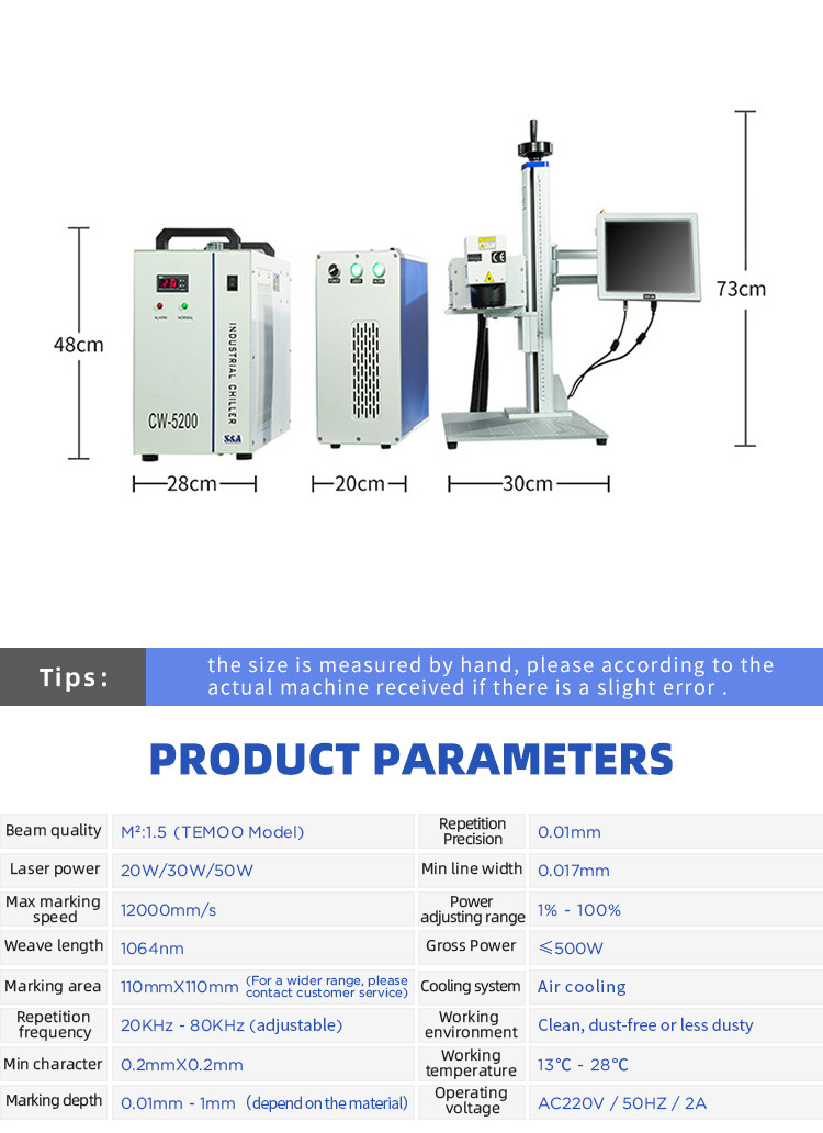 Split Laser Marking Engraving Printing Machine 3W 5W UV Laser Machine