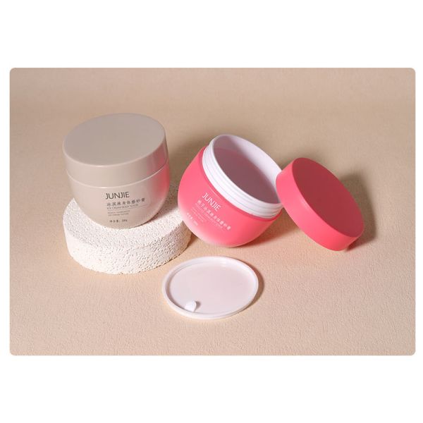 Plastic Cosmetic Jars Ideal For Cosmetic Containers Body Scrub Creams Face Lotions And Skincare Packaging With Sturdy Wide Bowl Lids