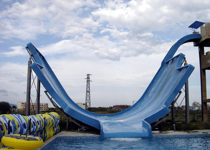 Colorful Water Park Slide with DSM Gelcoat Environmental Protection
