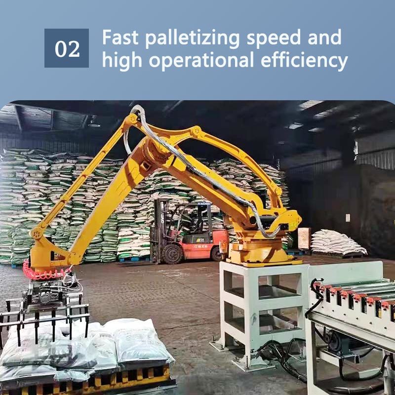 Cooperative Robot Palletising System 0-180kg Robotic Case Palletizing