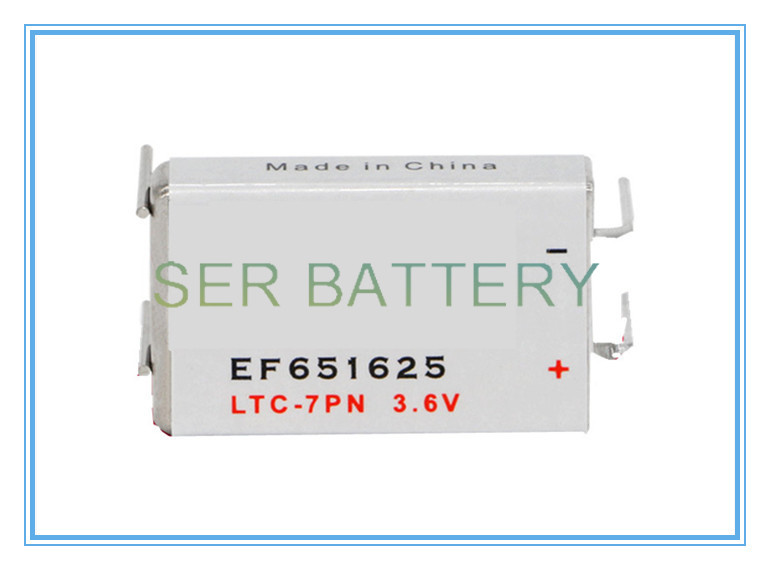 Water Meter Prismatic Li SOCl2 Lithium Thionyl Chloride Cell 3.6V LTC-7PN EF651625 Battery