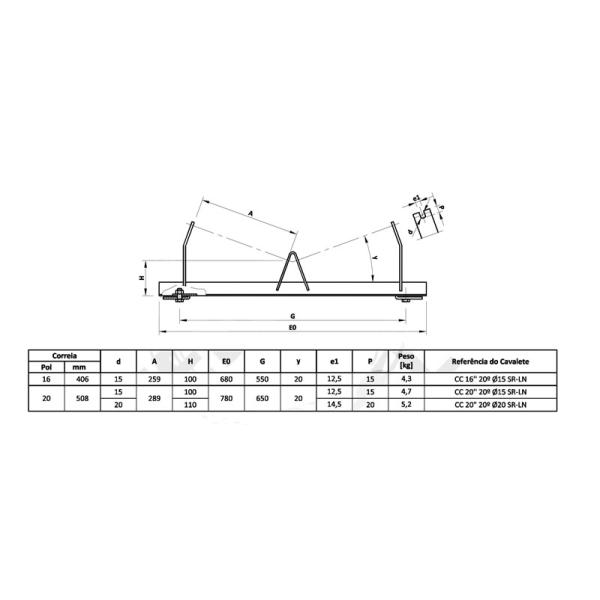 Roller frame1-x Trough Automatic Adjustable Idler Bracket