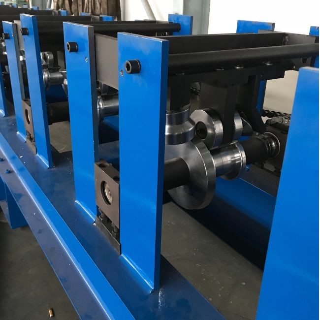 Galvanized Steel Gutter Downspout Machine PLC Control With 0.4-0.8mm Thickness