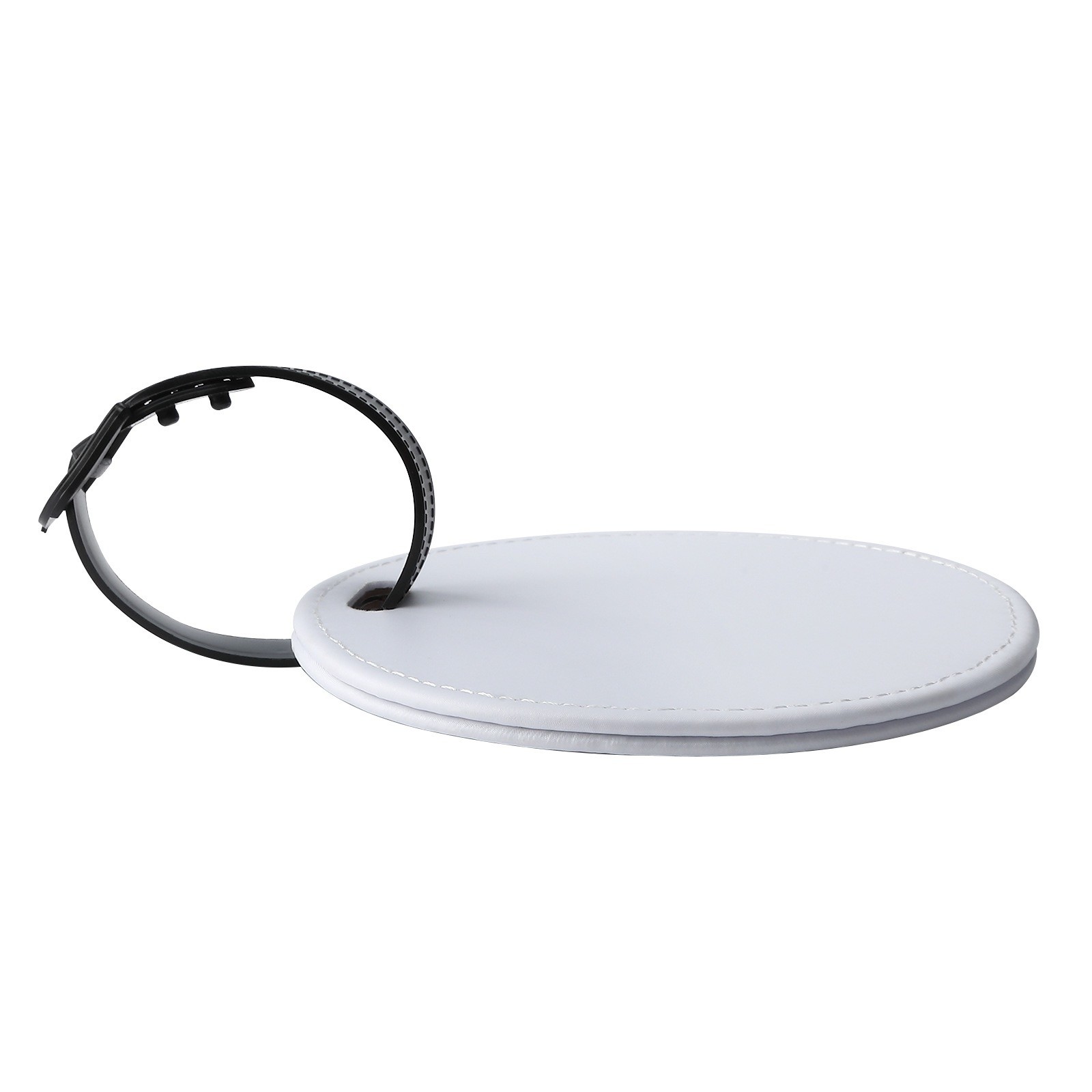 Round Shape Sublimation Leather Luggage Tag Custom Sublimation Pendants For Sublimation Photo Printing