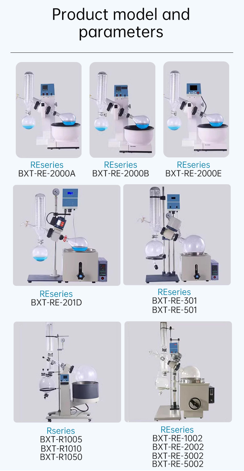 Turnkey Type Rotary Evaporators With Capacities Of 1 Liter 3 Liters 5 Liters And 5 Liters