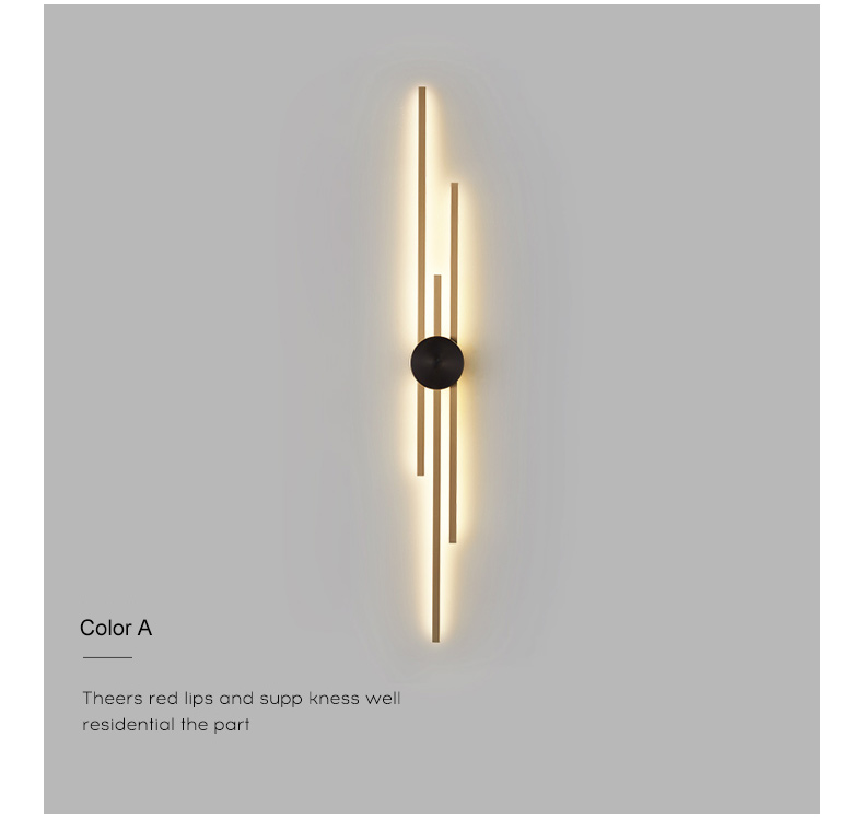 Luxury minimalist bedroom bedside long wall light creative living room TV background wall lamp(WH-OR-256)