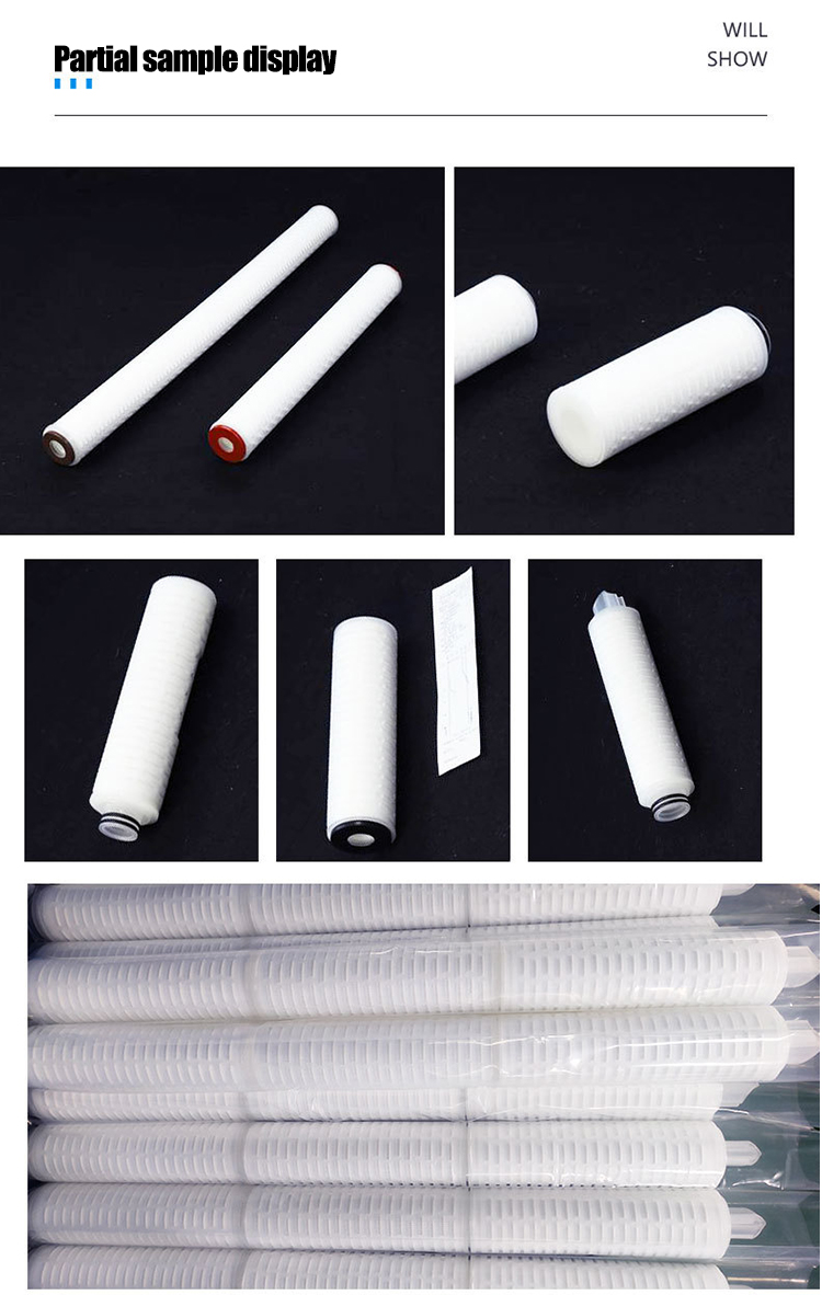 0.1-10 Micron Metal Pleated Water Paper High Flow Filter Cartridges for Your Food Shop