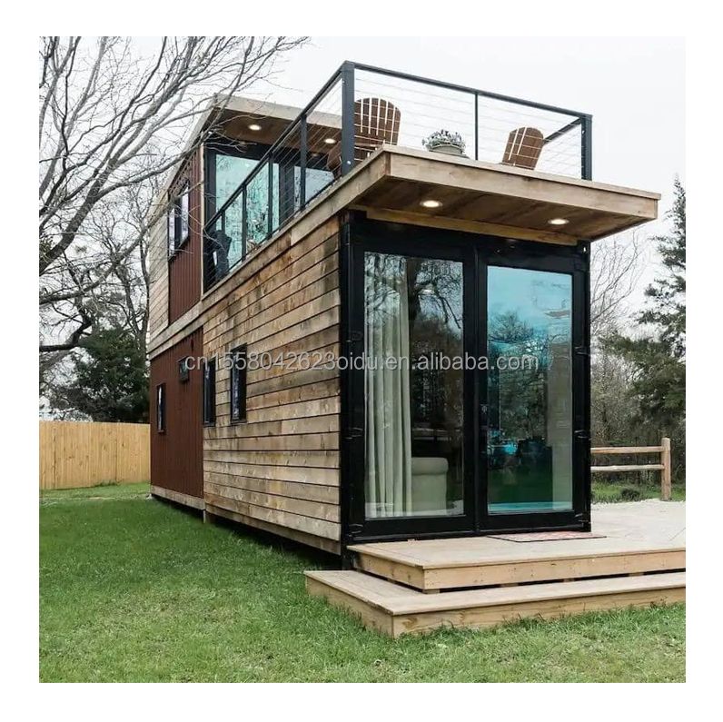 Hotel 20ft-40ft Portable Wooden Container House Durable Sea Freight Container Renovation with Hotel Standard