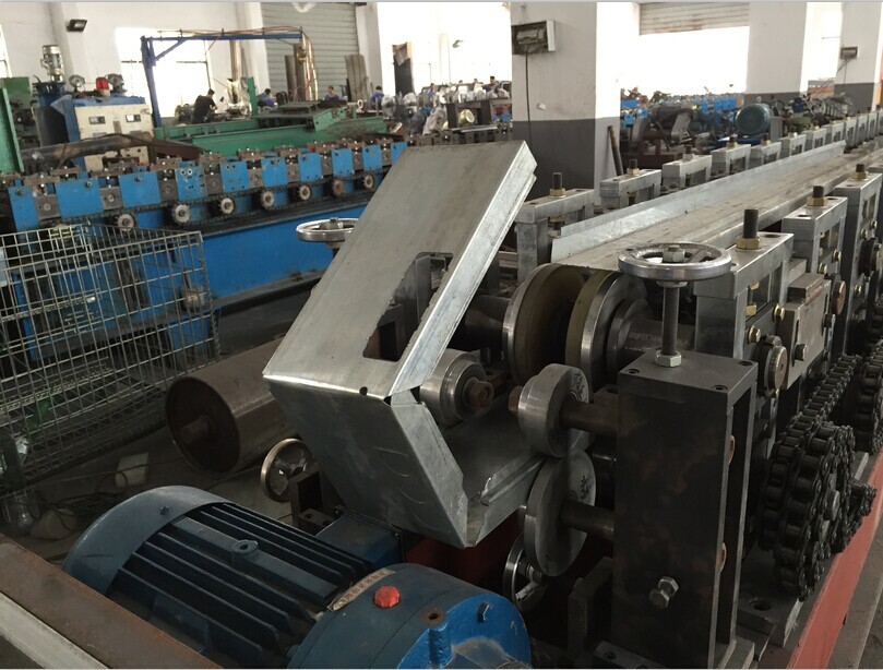 Galvanized Steel Curtain Fire Damper Frame Flange Roll Forming Machine Production Line Speed 6-10m/min