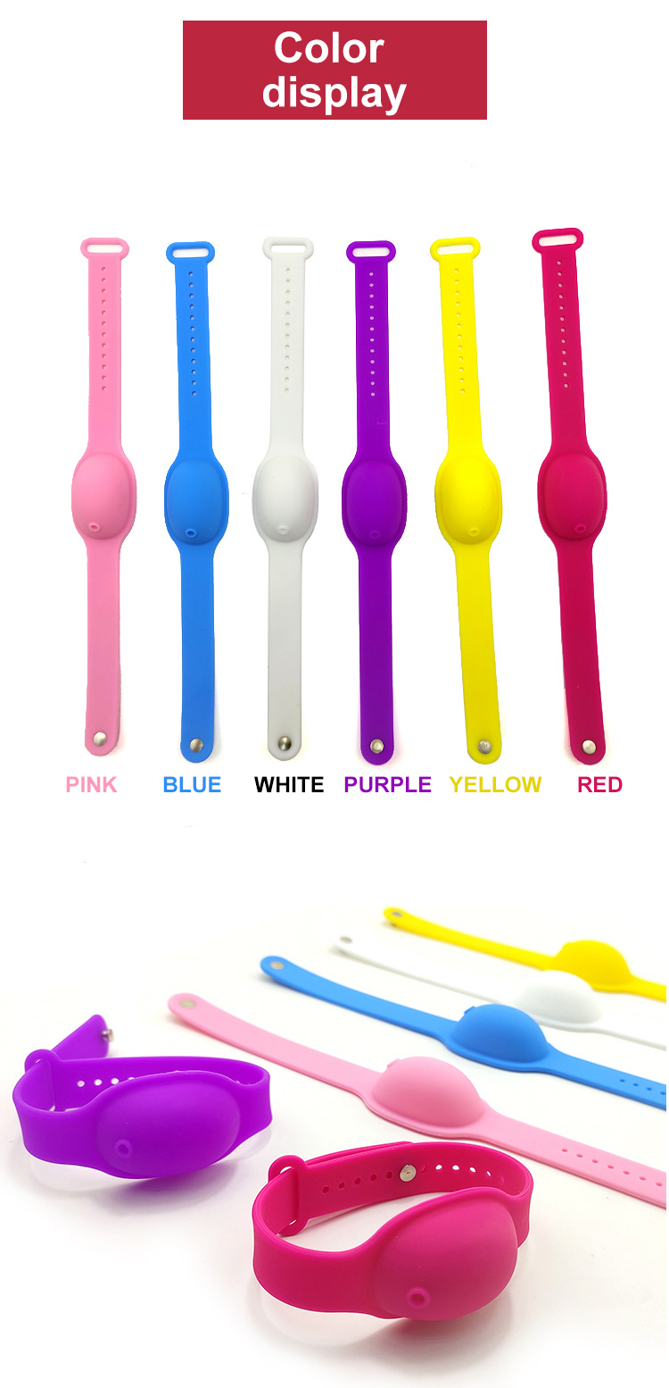 NEW Top Selling Silicone Hand Wristband Automatic Sanitizer Dispenser Bracelet