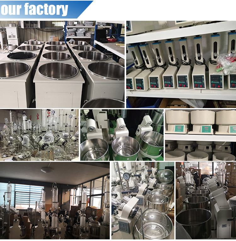 China Distillation Equipment Rotovap 5L 10L 20L 50L Vacuum Rotary Evaporator Price